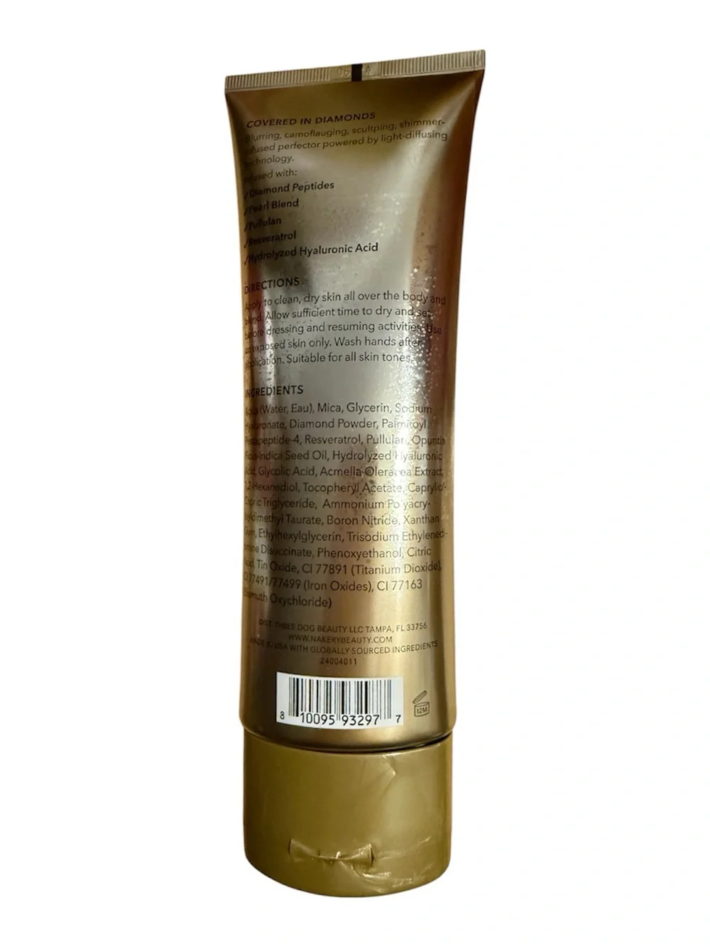 Nakery Beauty Diamond Glow Blur Perfector with Diamond Peptides + Pearls